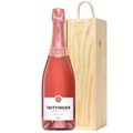 Buy & Send Taittinger Rose Champagne 75cl In Pine Wooden Gift Box