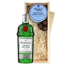 Buy & Send Tanqueray Dry Gin 70cl And Dark Sea Salt Charbonnel Chocolates Box