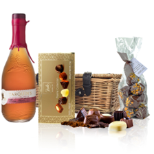 Buy & Send Tarquins Strawberry and Lime Gin 70cl And Chocolates Hamper