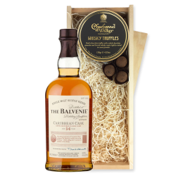 Buy & Send The Balvenie Caribbean Cask 14 Year Old Whisky And Whisky Charbonnel Truffles Chocolate Box