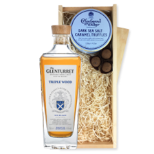 Buy & Send The Glenturret Triple Wood Single Malt Whisky 70cl And Dark Sea Salt Charbonnel Chocolates Box