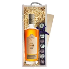 Buy & Send The Lakes The One Signature Blended Whisky 70cl & Truffles, Wooden Box