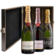 Buy & Send The Moet & Chandon Collection Treble Luxury Gift Boxed Champagne