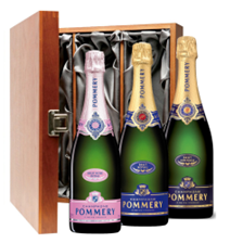 Buy & Send The Pommery Collection Treble Luxury Gift Boxed Champagne