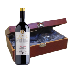 Buy & Send Torre dei Vescovi Pinot Nero In Luxury Box With Royal Scot Wine Glass
