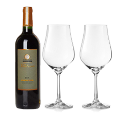 Buy & Send Valduero Crianza 75cl Red Wine And Crystal Classic Collection Wine Glasses