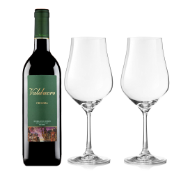 Buy & Send Valduero Crianza And Crystal Classic Collection Wine Glasses