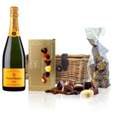 Buy & Send Veuve Clicquot Brut Yellow Label Champagne 75cl And Chocolates Hamper