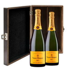 Buy & Send Veuve Clicquot Brut Yellow Label Champagne 75cl Double Luxury Gift Boxed Champagne (2x75cl)