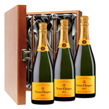 Buy & Send Veuve Clicquot Brut Yellow Label Champagne 75cl Treble Luxury Gift Boxed Champagne
