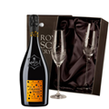 Buy & Send Veuve Clicquot La Grande Dame 2012 Champagne 75cl With Diamante Crystal Flutes