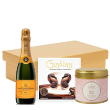 Buy & Send Veuve Clicquot Yellow label Brut Champagne 37.5cl & Candle Gift Hamper