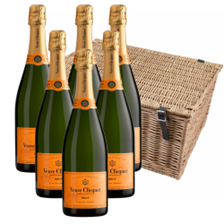 Buy & Send Veuve Clicquot Yellow Label Brut Champagne 75cl Case of 6 Hamper