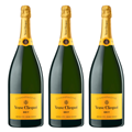 Buy & Send Veuve Clicquot Yellow Label Brut Magnum 1.5L Case of 3