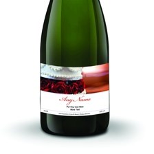 Buy & Send Personalised Champagne - Wedding Cake Label