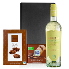 Buy & Send Zensa Pinot Grigio IGP 75cl White Wine And Chocolates Gift Box