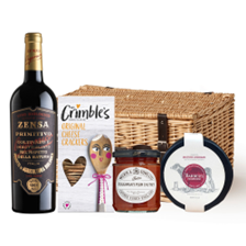 Buy & Send Zensa Primitivo 75cl Red Wine And Cheese Hamper