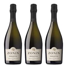 Buy & Send Zonin Prosecco Brut Millesimato DOC Treble Bottle Set (3x75cl)