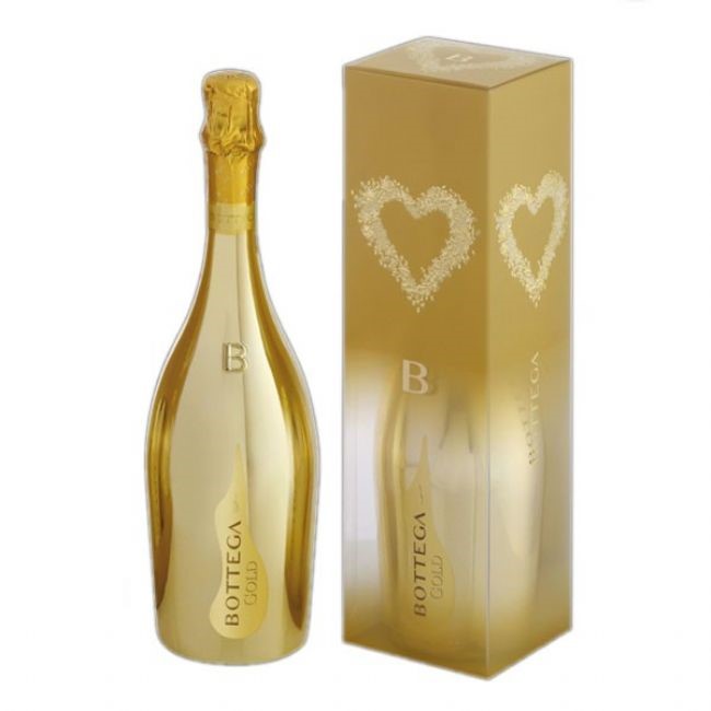 bottega gold prosecco 75cl gift boxed